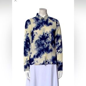 Reformation tie dye print button up - xs